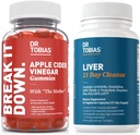 Dr. Tobias Liver 21 Day Cleanse and Apple Cider Vinegar Gummies - Supports Digestive Health and Liver Detox, Vegan, Non-GMO