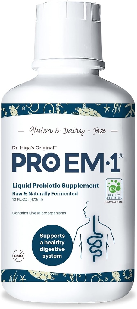 TeraGanix Probiótico Píquido Orgánico (30 Day Supply), Gut Health Supplement, Dr. Formulado para Adultos &amp; Niños, Mejora la Función Inmunitaria, Digestión " Absorción Nutriente, 6 Mil CFU/ml (16 fl oz)