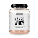 NAKED Strawberry Whey Protein Powder, Solo 3 Ingredientes, 25g Grass Fed Whey Protein Powder, Aid Muscle Growth & Recovery - 24 Servings