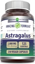 Amazing Formulas Astragalus 2000 mg Por Serving Capsules Suplemento  Hecho from Pure Astragalus Membranaceus Plant Root Extract ← Non-GMO peru Gluten Free (250 Count)