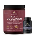 Nutrición antigua Cápsulas de zinc, 30 Cuenta + Pólvora Multi Collagen Protein, Desarrollado, 40 Servimientos