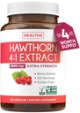 Super Potent Hawthorn Berry Extract Capsules - Suplemento de Berry Hawthorn Hecho de Concentrado de Fuerza Extra para apoyar la salud cardíaca y digestiva - Vegan Non-GMO & Gluten Free (4 Month Supply)