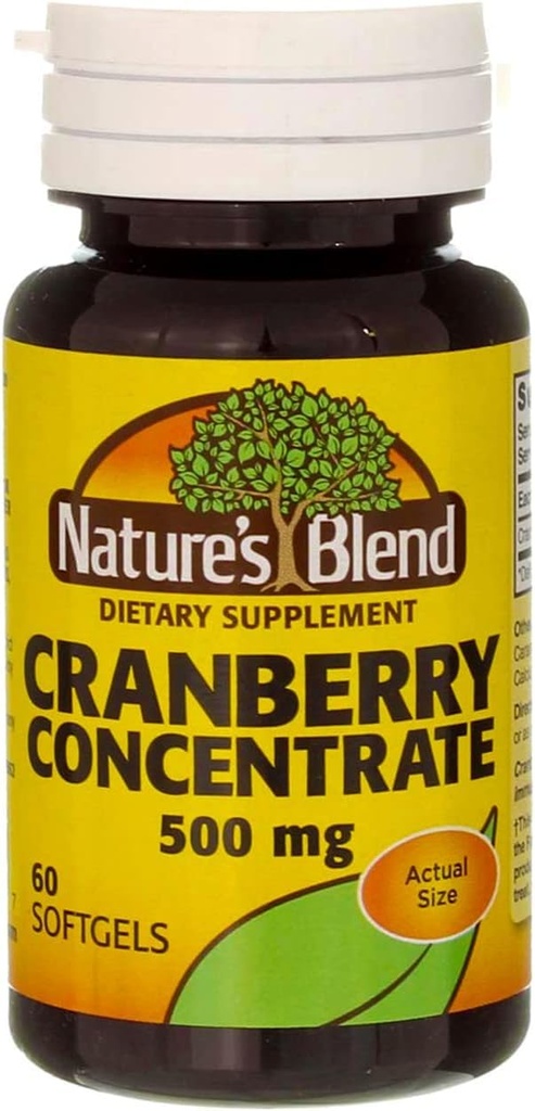 Concentración de arándanos de la naturaleza 500 Mg 60 Softgels Pack de 6