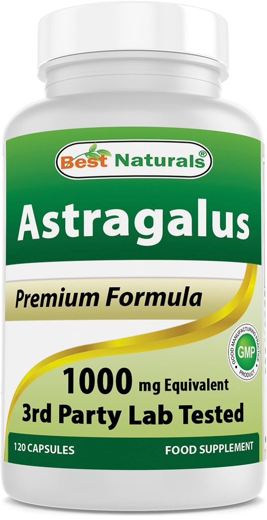 Mejores Naturales Astragalus Capsule, 1000 mg, 120 Conde