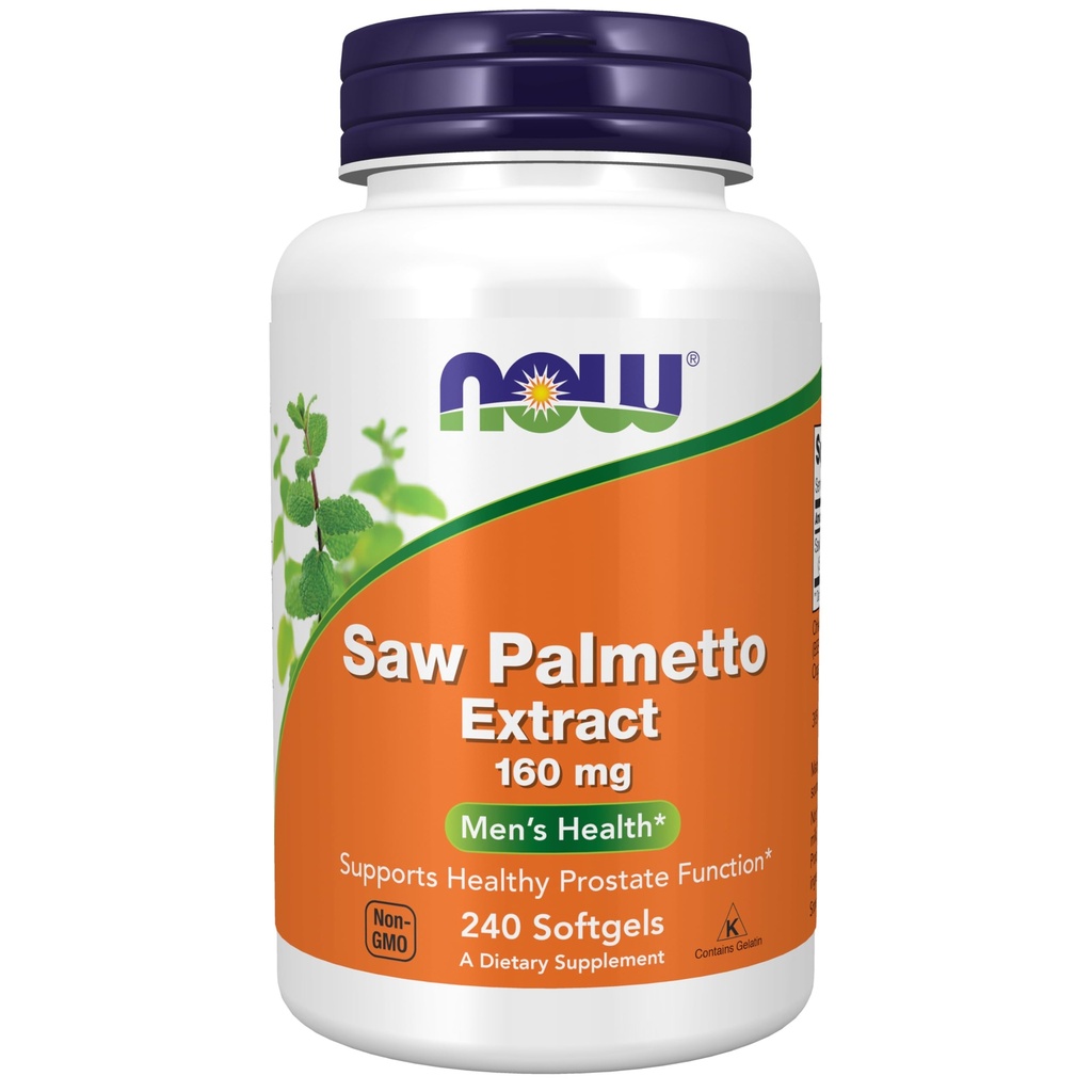 AHORA Suplementos de alimentos, Extracto Saw Palmetto (Serenoa repens) 160 mg, Salud de los hombres*, 240 Softgels