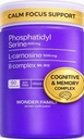 Phosphatidylserine 600 mg con L-Carnosine 500 mg + B6, B12 & Folate — Complejo PS de Lecitina de girasol Non-Soy — Planta-Basada, No-GMO — Admite Función Cognitiva, Integridad de Membrana Celular — 60 cápsulas