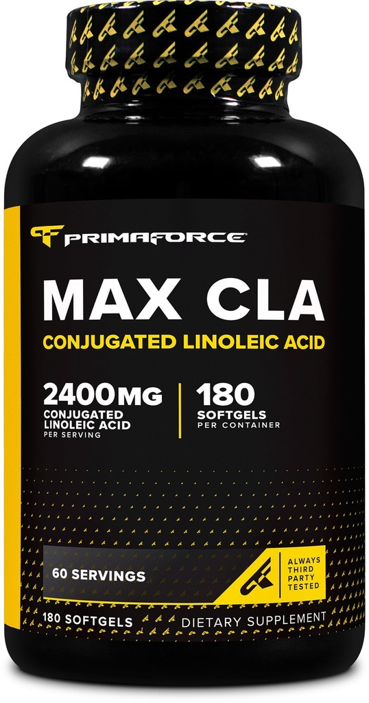 Primaforce CLA 2400 mg por Serving (180 softgels) - Max CLA - para hombres y mujeres, no estimulantes, GMO Gratis