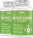 Azúcar de sangre - Fórmula avanzada con Melón Bitter, Ashwagandha, Canela, Cromo, Magnesio, Vitaminas, Ácido Lipoico alfa, Pimienta Cayena &amp; Más ← Pack 2