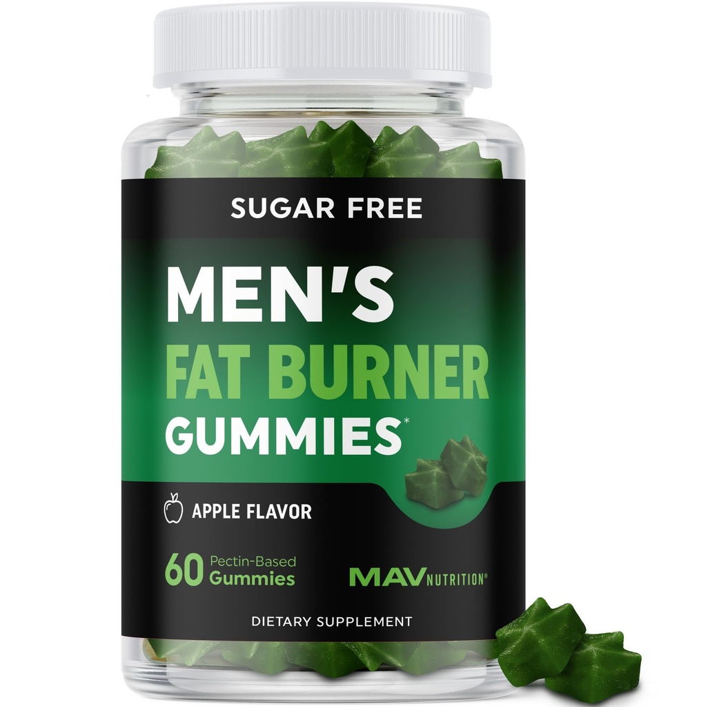 Gummies de quemador de grasa para pérdida de peso ← té verde, grano de café verde, Garcinia Cambogia " Ketones Silencioso quemador de grasa para hombres pérdida de peso Gummies ← Apple Flavored, Pectin-Based ← 60 Gummies