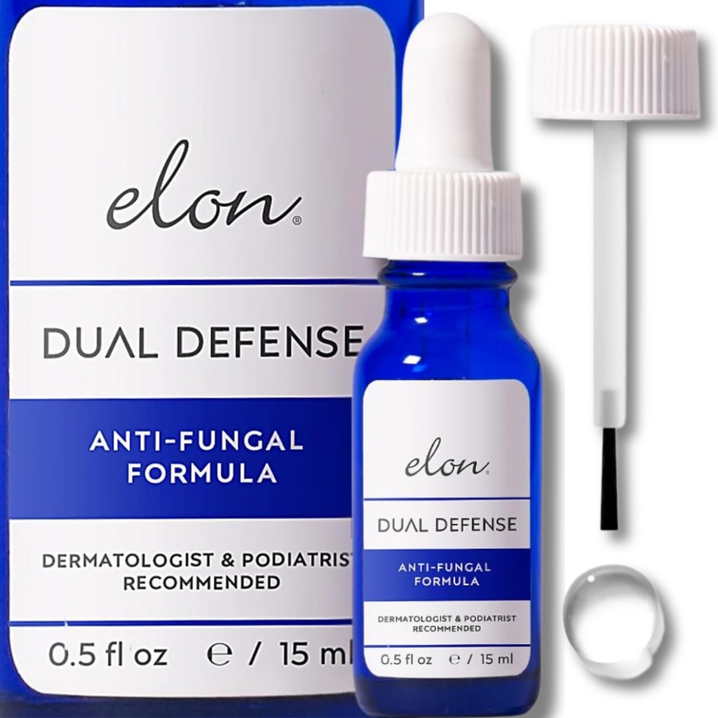 Elon Dual Defense Anti-Fungal Fórmula ← 25% Undecylenic Acid  Treat " Eliminar Nail Fungus ← Dermatólogo " Podiatrist