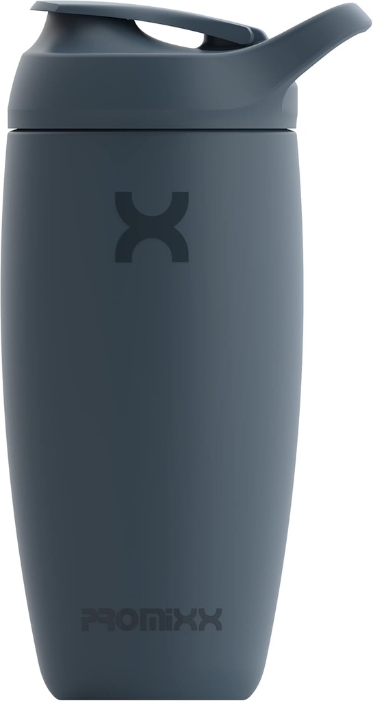 Botella Promixx Pursuit Shaker - Copa de acero inoxidable aislado - 18oz - Medianoche Azul
