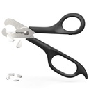 AUVON Scissors-Shaped Pill Cutter, Sharp Blade Pill Splitter para Dividir fácilmente La mayoría de las vitaminas, tabletas y medicamentos de 5-15mm en la mitad