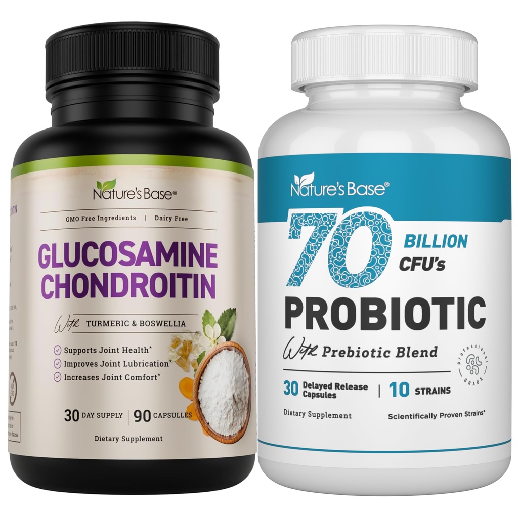 Base Glucosamina Condroitina + Probióticos 70 Billones CFU