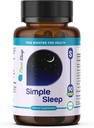 Apoyo al sueño Suplemento Relajación natural, Fórmula Magnesium Glycinate, Valerian Extract, GABA, Melatonina, Pasión Flor, Lemon Balm &amp; Promote Calm &amp; Mejorar la calidad del sueño 90 cápsulas