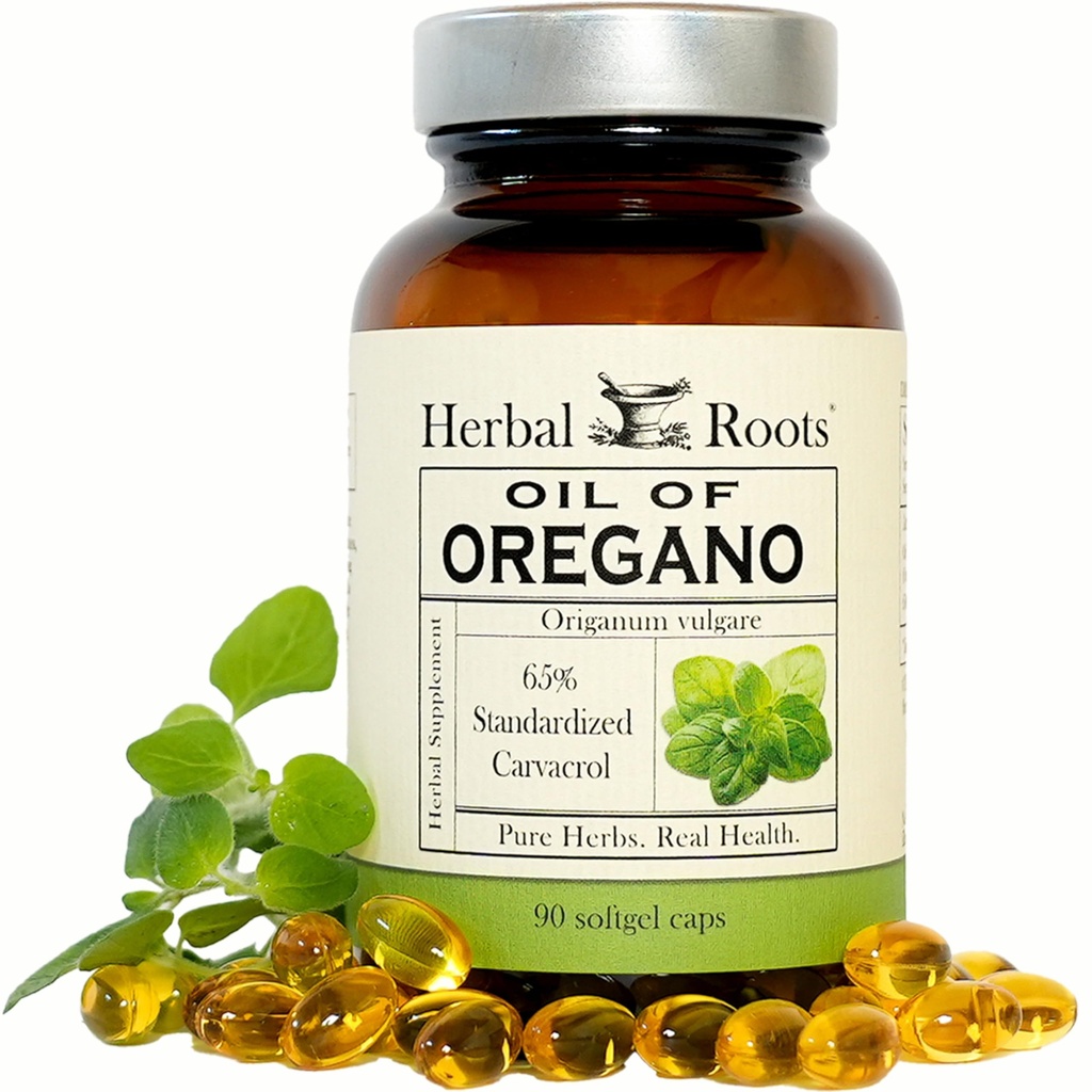 Botas de hierbas Óleo de orégano - Hecho de aceite de orégano mediterráneo - 90 Fácil de absorber cápsulas de Softgel - Extra fuerza 150mg
