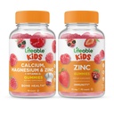 Magnesio de calcio vitalicio &amp; niños cinc + cinc niños, maniquí de gomas - gran apareamiento, suplemento de vitaminas, libre de gluten, GMO libre, goma picable