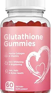 Glutathione Skin Care - Skin Brightening - Gummies Collagen - Anti-Aging L-Glutathione - Marine Collagen & Vitamins
