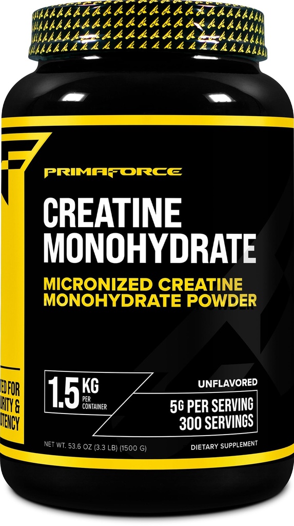 Suplemento de Monohidrato de Creatina Primaforce – 1,5 KG - Polvo micronizado