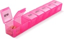 Pink XL Organizador extra grande semanal y diario de píldoras/Vitamin/Fish Oil/Supplements (Pink)