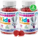 DR. MORITZ Melatonina para niños, Vegan Sleep Aid Suplementos con bajos azúcar, adultos y niños Melatonin Gummies con sabor a fresa, para los años 4+, 60 Condes