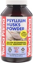 Yerba Prima Psyllium Husks Fiber Powder, 12 onzas - Natural Fiber Supplement - Colon Cleanse - Gut Health - Vegan, Non-GMO, Gluten Free