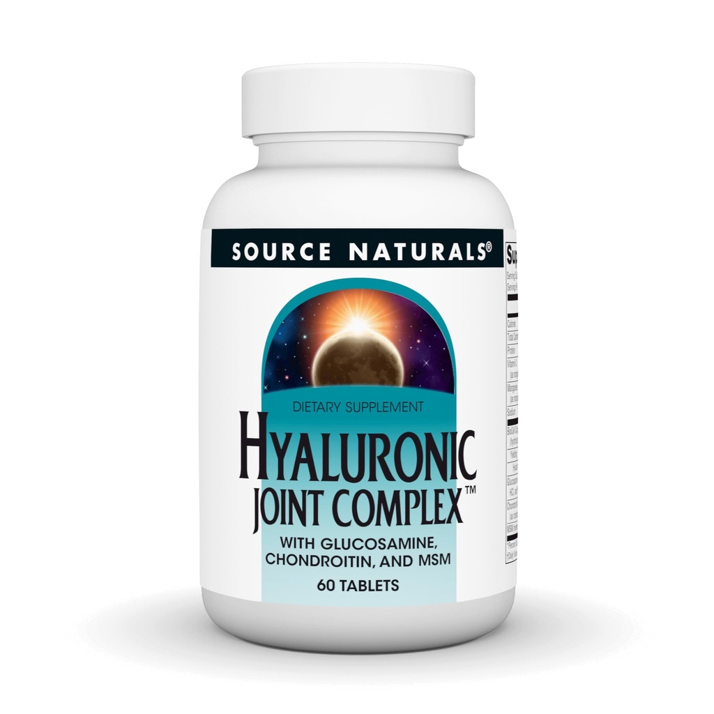Fuente Naturales Complejo Conjunto Hialurónico con Glucosamina, Condroitina &amp; MSM Extra Strength - 60 Tabletas