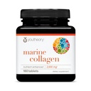 Teoría Colágeno Marino Tabletas - 2.500 mg Péptidos de Collagen de color pescado- con vitaminas A, C, E, B6 &amp; B12 - Apoya la Salud Conjunta de uñas* - Altamente Absorbable - 160 Tabletas (32-Day Supply)