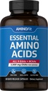 Piping Rock Aminoácidos Esenciales Suplemento Silencio 3000mg Silencio 180 Capsules ← Complejo Blend para Hombres y Mujeres Silenciosos EAA y BCAA Silencio No-GMO, Gluten Gratis