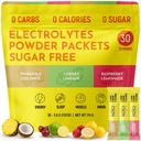 Keto Vitals Tropical Keto Electrolytes Powder No Sugar - Electrolytes with Potassium, Magnesium, Sodium, & Calcium - Sugar Free Electrolyte Powder Packets Drink Mix & Hydration Powder, 30 Servings