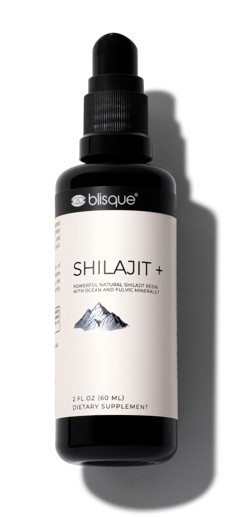 Blisque – Himalayan Shilajit Resin Mineral Drops ← Pura, Natural, Orgánica Silencio para Detox, Cleanse, Immune Support, Brain Booster, y Energy TEN Contiene Ácido Fulvic y Minerales Trace TENIDO 2 FL OZ