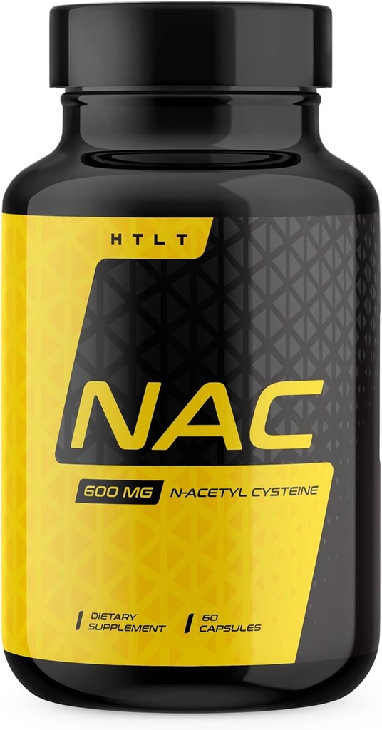NAC by HTLT tención 600 mg of N-Acetyl Cysteine per Serving Silencio Liver Support Suplemento Silencio (60 Capsules)