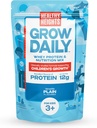 Crecimiento saludable de las alturas Daily Kids Protein Drink Mix (Plain) - High Protein Shake para niños 3+