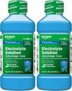 Cuidado básico Electrolítico Solución Cuidado de ventaja con Prebióticos PreVitales, Fresa Azul, Diseñado para ayudar a prevenir la deshidratación, reemplaza electrolitos, fluidos y zinc, 33.8 fl oz (Pack de 2)