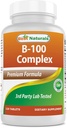 Complejo Best Naturals B-100 para adultos, 120 Tabletas