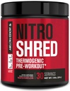 Jacked Factory NITROSURGE Shred Pre Workout Supplement - Energy Booster, Instant Strength Gains, Sharp Focus, Powerful Pumps - Nitric Oxide Booster & PreWorkout Powder - 30Sv, Watermelon
