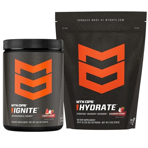 MTN OPS Ignite Tiger's Blood + Hydrate Strawberry Coconut Bundle