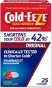 Congelamientos de cinc de cereza natural frío, Remedio de frío homeopático, reduce la duración de la garganta común fría, tos, congestión y post nasal, 25 condes