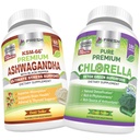 FRESH HEALTHCARE Ashwagandha KSM 66 y Chlorella Detox Superfood - Bundle