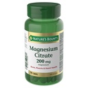 Citrato de magnesio de la naturaleza 200 mg, 75 comprimidos