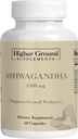 Ashwagandha with Black Pepper ← Herbal Supplement for Stress Relief, Mood Enhancement, Immune System, Cognitive Function, Hormone Regulation TEN Cholesterol Levels ← Non-GMO TEN Gluten-Free TEN 60 Capsules