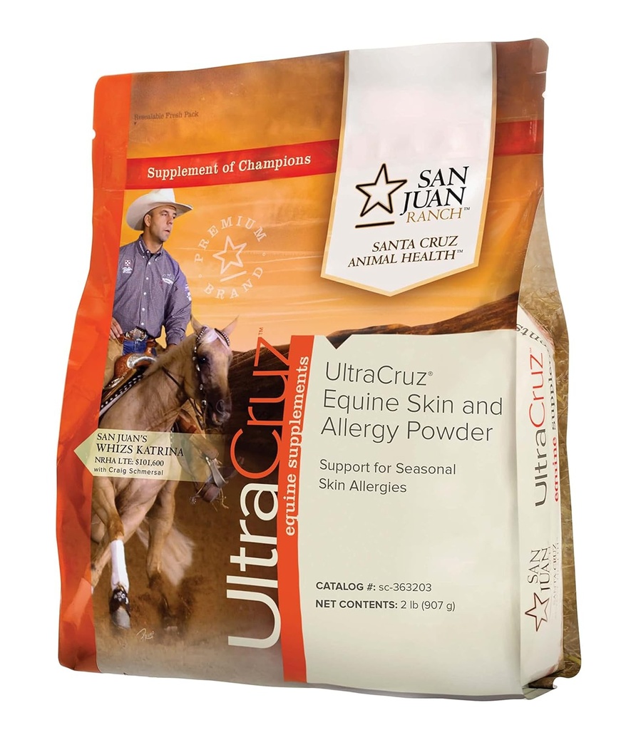 UltraCruz-sc-363203 Equine Skin and Allergy Supplement for Horses, 2 lb, Powder (82 Day Supply)