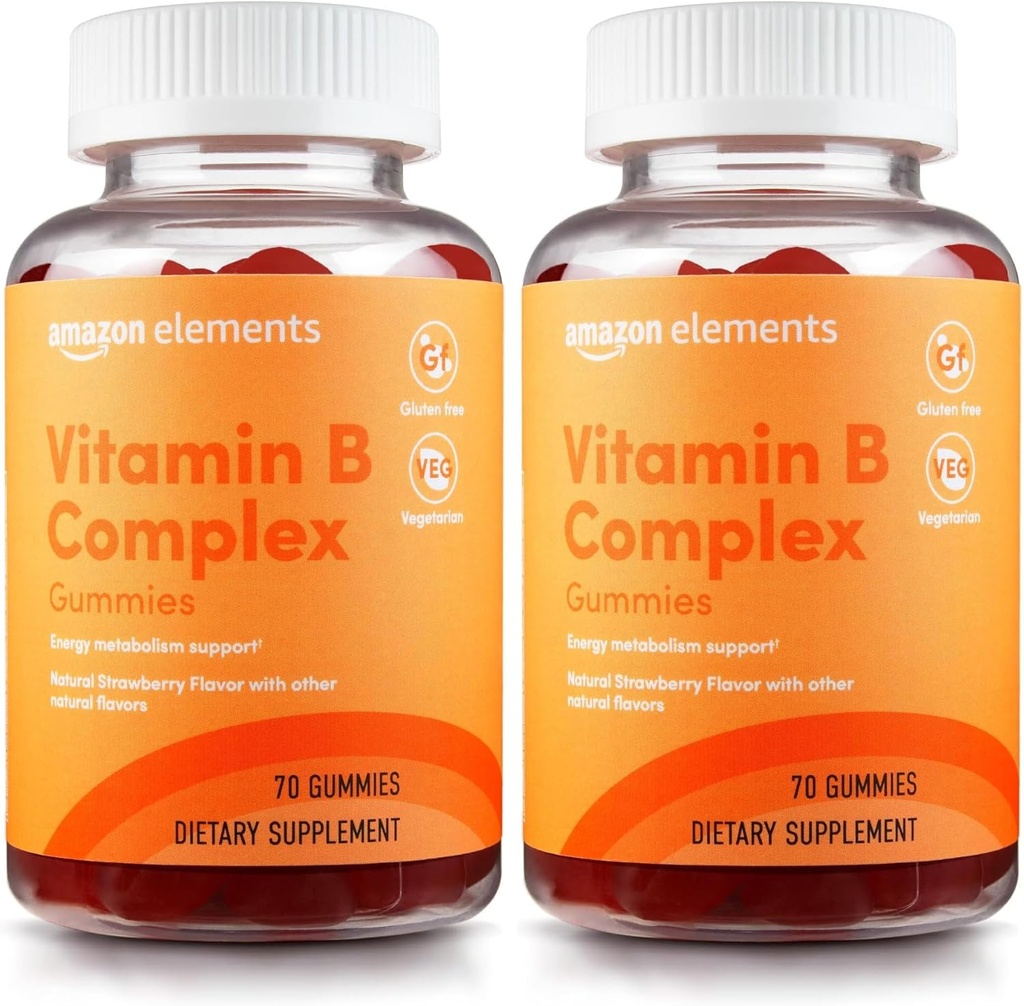Elementos - B-Complex, apoya el metabolismo de energía inmune y normal, 70 Gummies, 70-Day Supply, Vegan, Adulto, Non-GMO (Anteriormente Revly) (Pack of 2)
