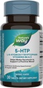 Camino de la Naturaleza 5-HTP, L-5-Hydroxytryptophan, ayuda a hacer la serotonina para promover una perspectiva positiva*, vitamina B6, vitamina C, extracto de frijol Griffonia, 30 Tabletas (paquete mayo Vary)