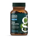 Gaia Herbs Saw Palmetto - Soporta la función saludable de la próstata para los hombres - Contiene Saw Palmetto y Lecithin de la semilla de girasol para apoyar la salud de los hombres - 60 Vegan Liquid Phyto-Capsules (30-Day Supply)