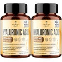 Cápsulas de ácido hialurónico 19-in-1 - Ácido hilúrico 1200 mg, con péptidos colágenos, vitamina C, fitoceramides - para la piel, ojos, gastrointestinales, soporte de huesos (2 Pack)