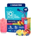 IQMIX Hidration Electrolyte Powder – 4-en-1 Fórmula para la hidratación, la claridad mental, el humor y la recuperación – Sugar-Free Drink Mix, Keto, Magnesium L-Threonate, Lion’s Mane – 40 Contando Variedad Pack