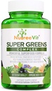 SuperGreens - Spirulina, Clorella, Wheatgrass + Más - Nutrient-Packed Green Blend