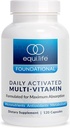 Multivitamina activada diariamente, 21 Nutrientes esenciales con Complejo B, Fórmula Antioxidante para el bienestar general, libre de gluten, no GMO, 120 cápsulas