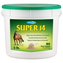 Farnam Super 14 Healthy Skin &amp; Coat Supplement for Horses, Keeps Coats Shiny &amp; Gleaming Year-Round 5 Pound, 80 Day Supply