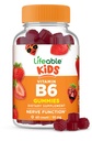 Lifeable Vitamina B6 Gummies for Kids ← Gran Tasting B6 Vitaminas 50mg ¦ Vegan No-GMO Gluten Libre Silencio para la función Nerve Apoyo ← 60 Gummies